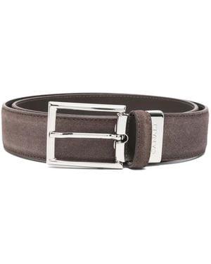 Canali Leather Belt - White
