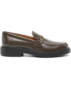 Tod's 35Mm Bar-Detail Loafers - Grey