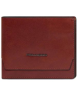Piquadro Horizontal Wallet - Red