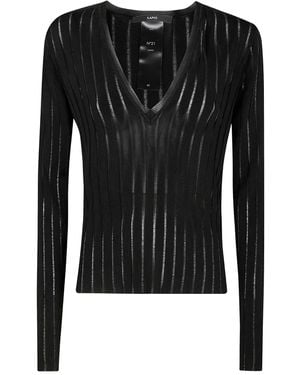 SAPIO Jersey con cuello en V - Negro