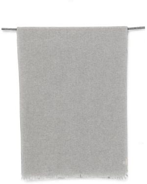 D'Aniello Sequin-Embellished Frayed Scarf - Gray