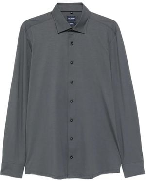 Olymp Long-Sleeve Button-Up Shirt - Grey