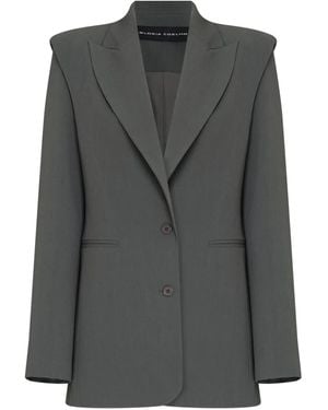 Gloria Coelho Detachable-Sleeves Blazer - Black