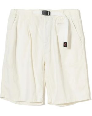 Undercover X Nonnative Walker Easy Belted Logo-Patch Shorts - White