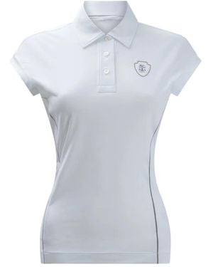 Brunello Cucinelli Polo À Logo - Bleu