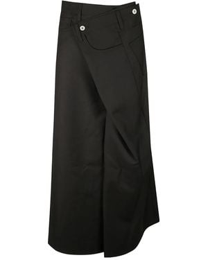 Junya Watanabe Maxirock Mit Umschlag - Schwarz