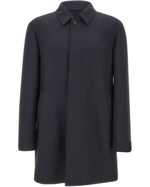 Corneliani Single-Breasted Coat - Blue
