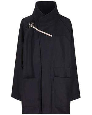 Cini Manteau Court À Col Montant - Blue