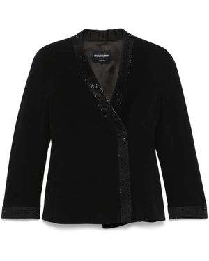 Giorgio Armani Denim Jack - Zwart