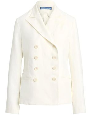 Polo Ralph Lauren Double-Breasted Tailored Blazer - White