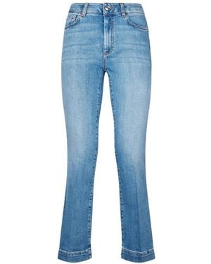 Sportmax Washed Slim-Fit Jeans - Blue