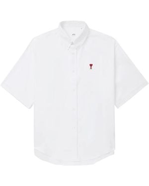 Ami Paris Camicia Ami De Coeur - Bianco