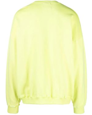Phipps Graphic-print Organic Cotton Jumper - Yellow