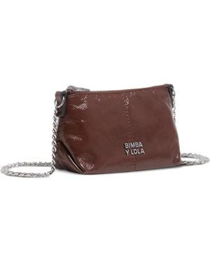 Bimba Y Lola Chain Leather Satchel - Brown