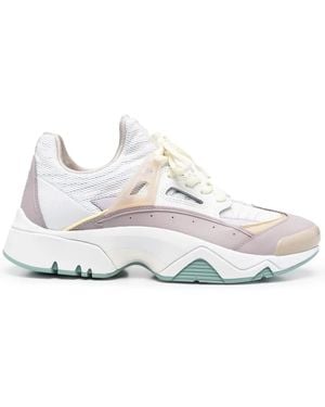 KENZO Panelled-Design Sneakers - White