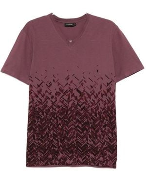 ZEGNA V-Neck T-Shirt - Purple