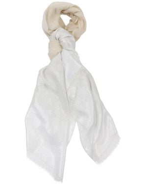 Peserico Fringed-Edge Scarf - White
