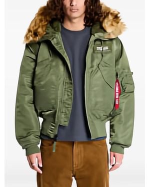 Alpha Industries 45P Hooded Jacket - Green