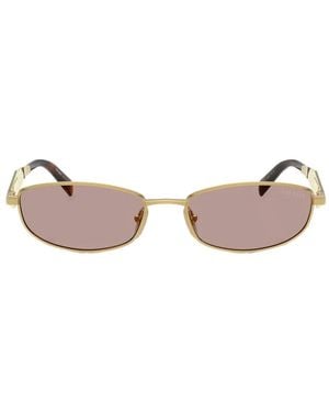Prada Zonnebril Met Logo - Roze