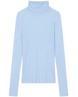 Closed Langarmshirt Mit Rollkragen - Blau