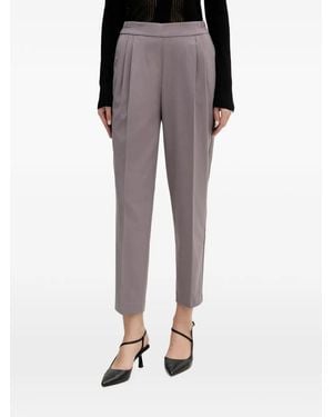 Sisley Pleated Elasticated Pants - Grey