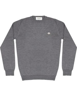 PELO FOUNDATION Dog-Appliqué Jumper - Grey