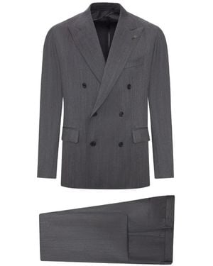 Tagliatore Napoli Double-Breasted Suit - Gray