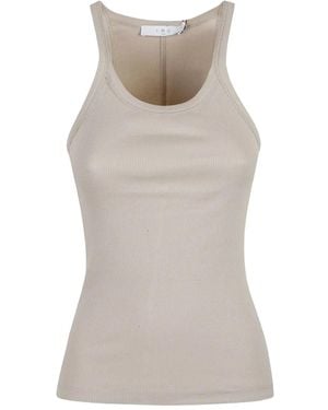 IRO Geripptes Trägershirt - Grau