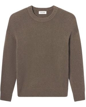FRAME Ribbed-Knit Sweater - Brown