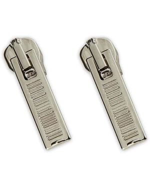 VTMNTS Zipper-Motif Earings - Metallic