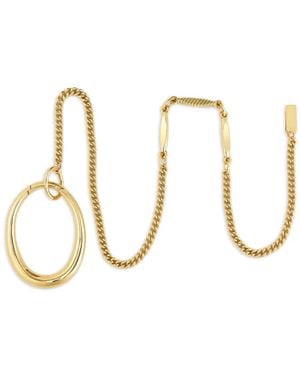 Tory Burch Anillo Pierced Con Cadena - Metálico