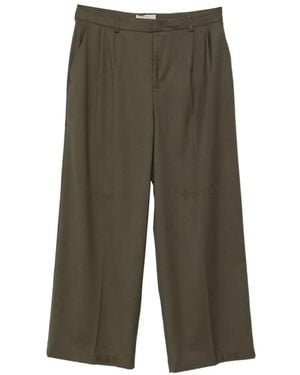 THESTROY Pleated Distressed Pants - Green