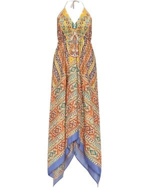 Etro Halter-Neck Patterned Dress - Orange