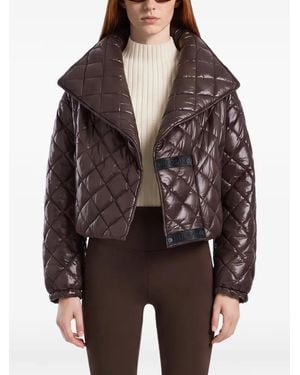 Rudsak Kalee Quilted Cropped Jacket - Brown