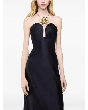 Rabanne Heart-Shaped Midi Dress - Blue