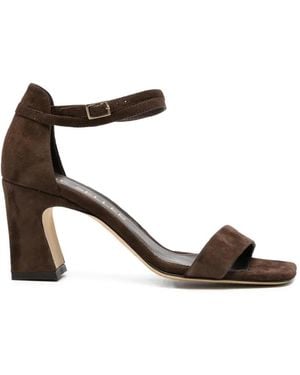 The Seller Square-Toe Sandals - Brown