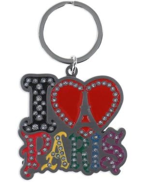 Rassvet (PACCBET) I Love Paris Rhinestone-Embellished Keyring - White