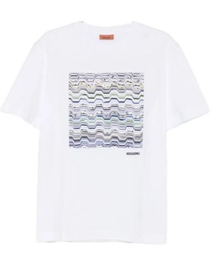 Missoni Zigzag-Embellishment T-Shirt - White