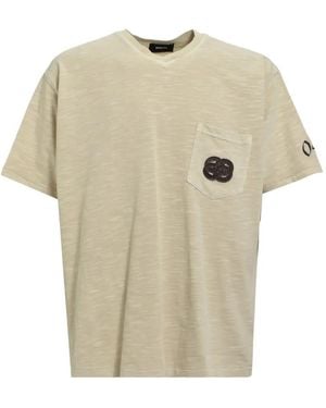 BREATH T-Shirt Mit Adler-Patch - Natur