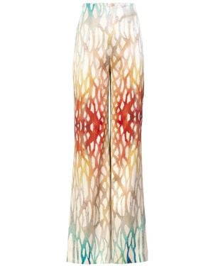 Silvia Tcherassi Andie printed trousers - Blanco