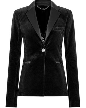 Rabanne Jewel-Button Blazer - Black