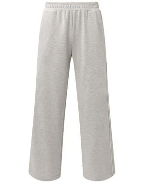 Sweaty Betty After Class Piped Wide-Leg Trousers - Grey
