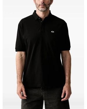 ARMANI EXCHANGE Polo Con Logo Estampado - Negro