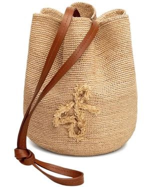 Ruslan Baginskiy The HatBag Schultertasche aus Raffiabast - Natur