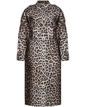 Zimmermann Mantel mit Animal-Print - Schwarz
