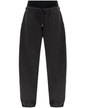 The Attico Drawstring Track Trousers - Black