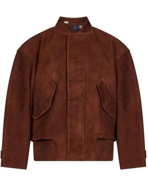Levi's Tab Suede Bomber Jacket - Brown
