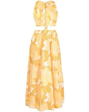 Faithfull the Brand Jurk Met Uitgesneden Detail - Metallic