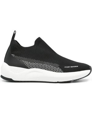 Stuart Weitzman Sw Glide Slip-On Trainers - Black