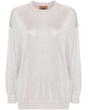 Missoni Maglione Con Effetto Metallizzato - Bianco